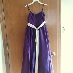 Girls size 4 Aubergine satin dress